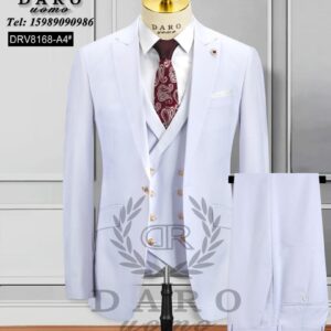 Golden button Turkish Daro 3pcs men’s suit