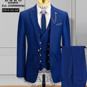 Golden button Turkish Daro 3pcs men’s suit