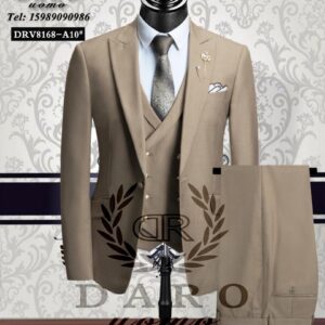 Golden button Turkish Daro 3pcs men’s suit