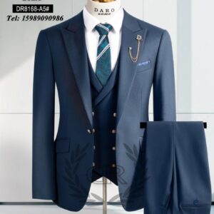Golden button Turkish Daro 3pcs men’s suit