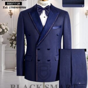 Latest designer Turkish double breasted tuxedo stone men’s suit