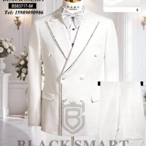 Latest designer Turkish double breasted tuxedo stone men’s suit