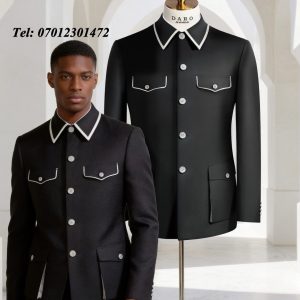 Elegant stylish quality safari men’s suit