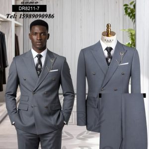 Daro Double-Breasted Designer Men’s Suit