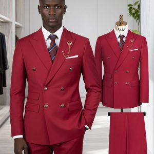 Daro Double-Breasted Designer Men’s Suit