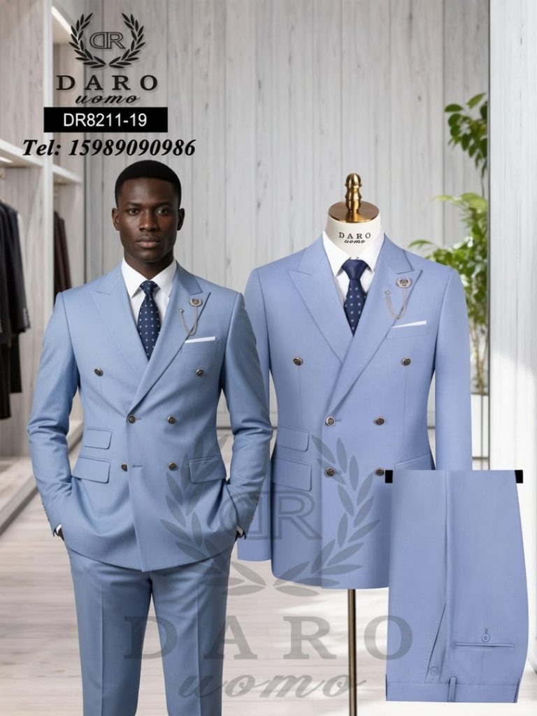 Daro Double-Breasted Designer Men’s Suit